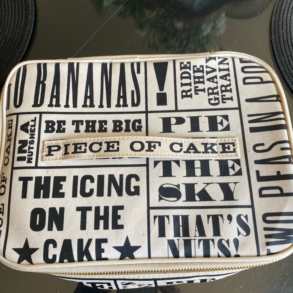 Black and White lunch totes.Kate spade “ pie in the sky” 
cover,with lunch 🥗 box